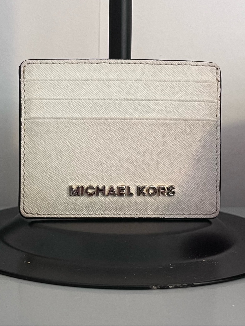 Michael Kors White Saffiano Card Holder